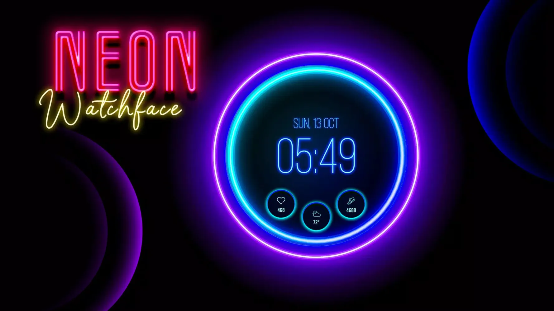 Zrzuty ekranu Neon Glow Watch Faces