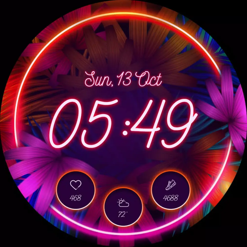 Zrzuty ekranu Neon Glow Watch Faces