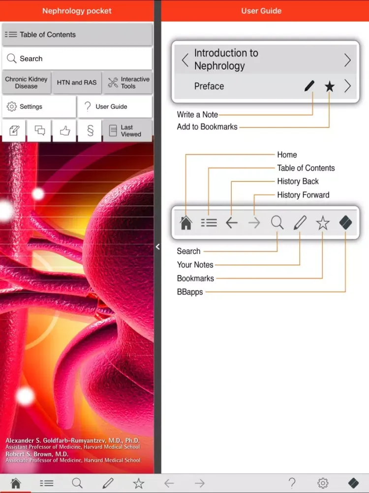 Tangkapan skrin Nephrology pocket iPad 