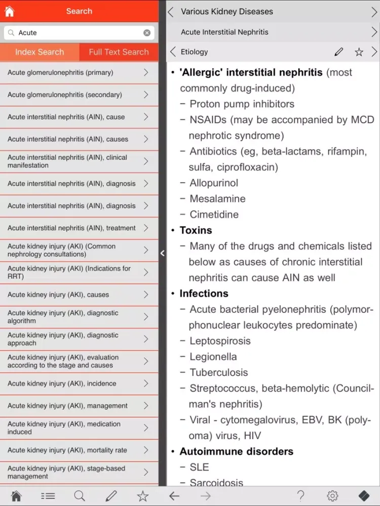 Tangkapan skrin Nephrology pocket iPad 
