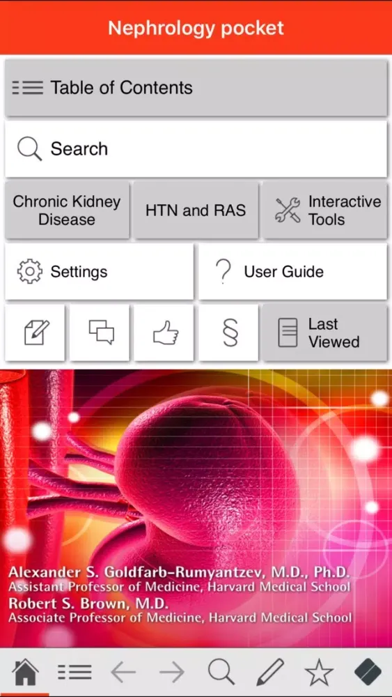 Tangkapan skrin Nephrology pocket