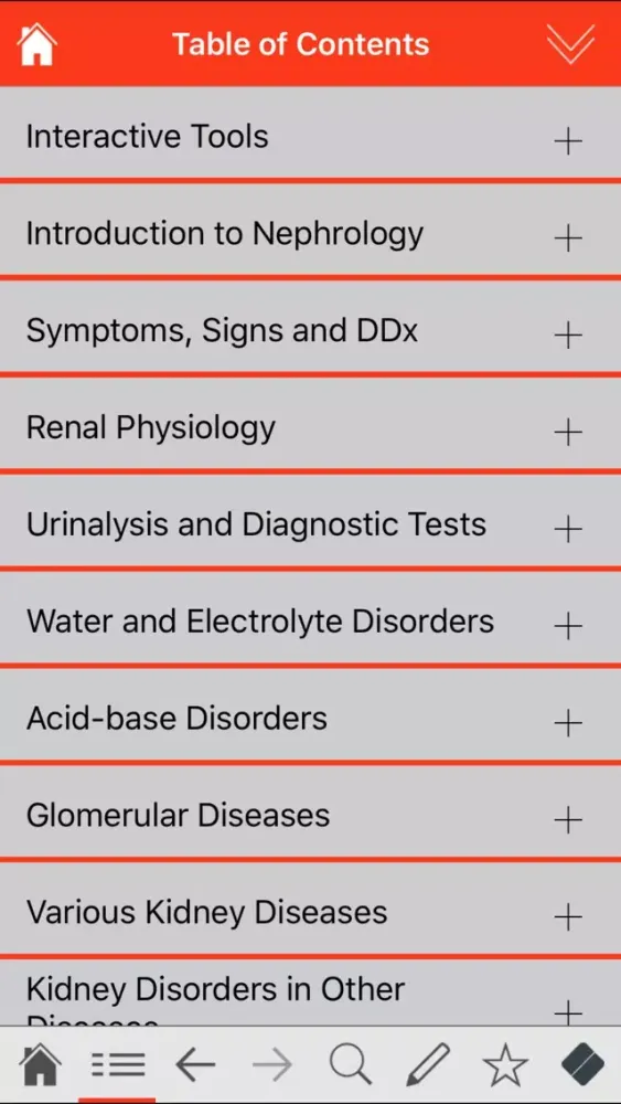 Tangkapan skrin Nephrology pocket