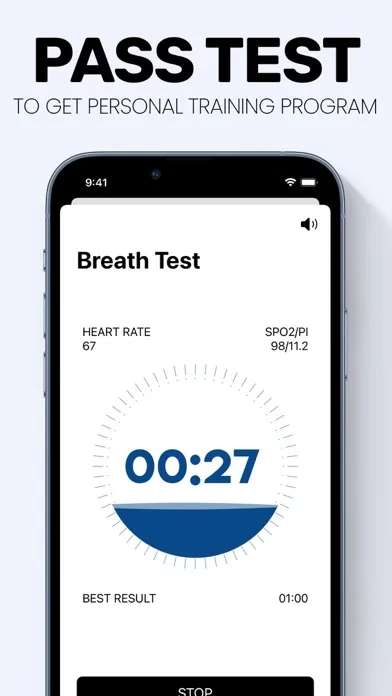 Freedive Apnea Breath Trainer スクリーンショット