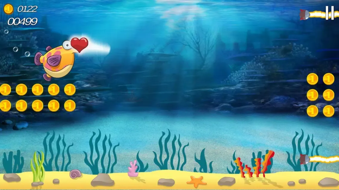 Fish Underwater Land スクリーンショット