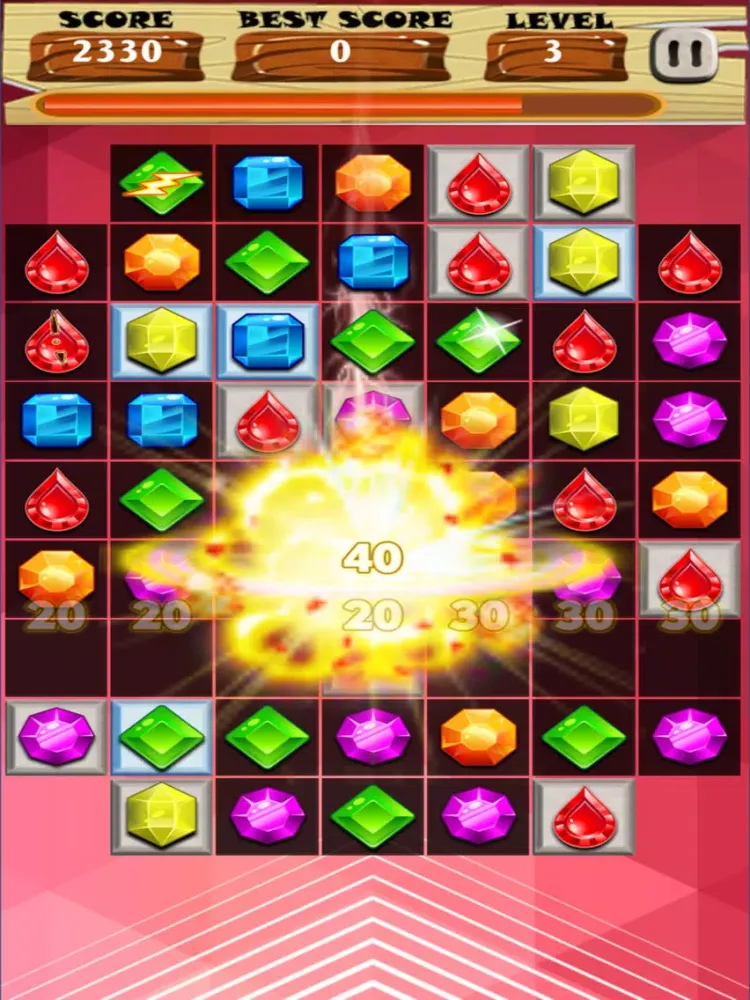 صور Gem Jewels Match iPad 