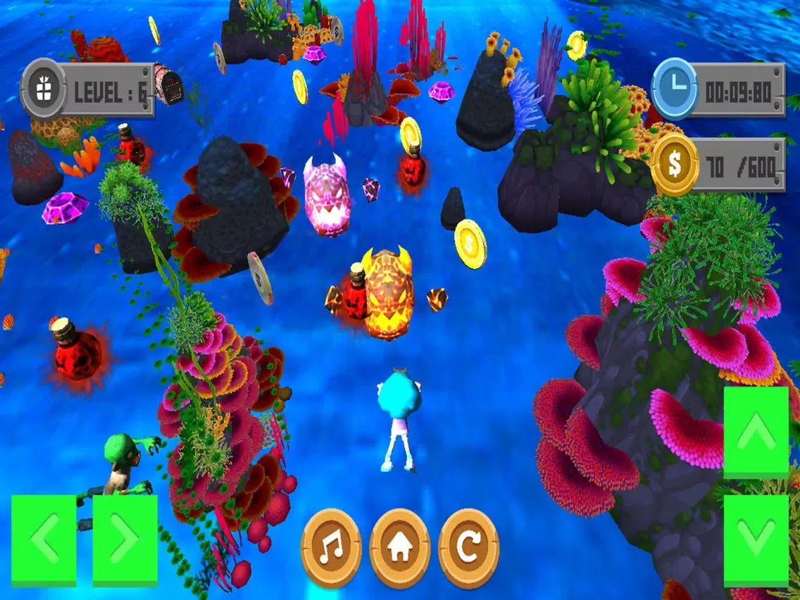 Captures d'écran de Swimming Deep Coin iPad 