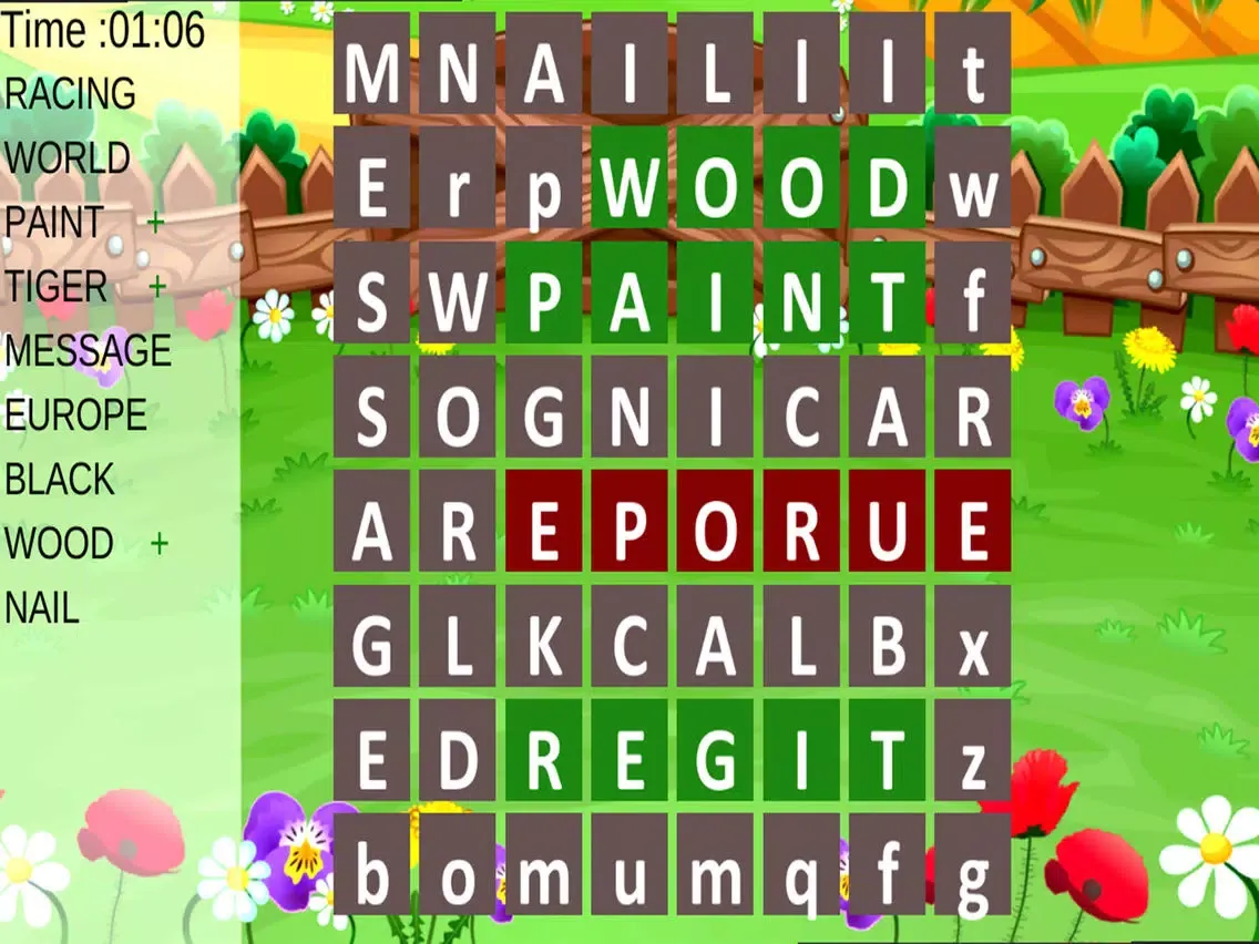 Ảnh chụp màn hình của Wording Search iPad 