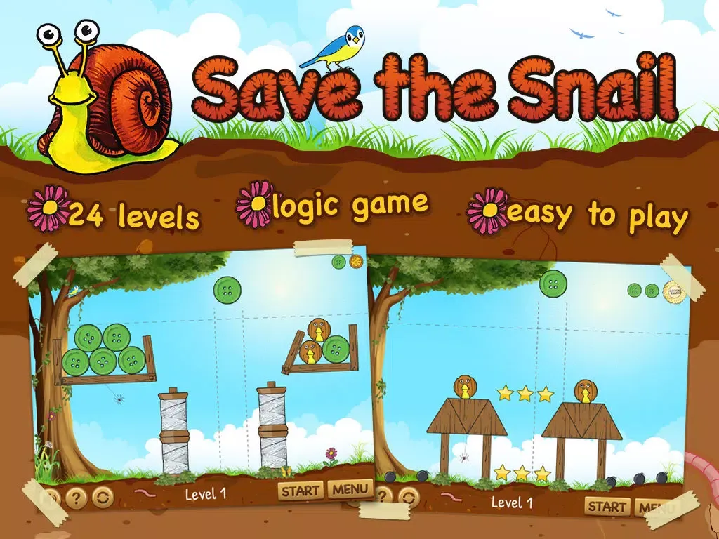 Save the Snail HD iPad  Ekran Görüntüleri