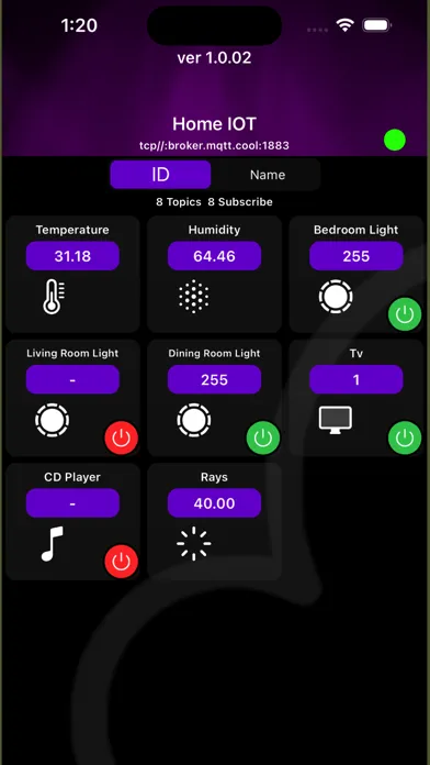 MQTT-IOT Screenshots