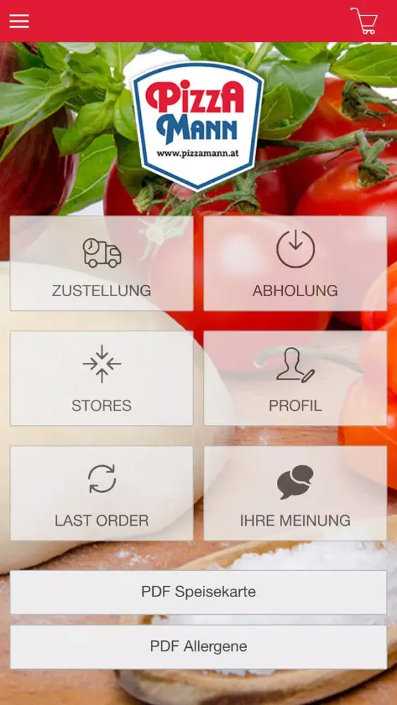 Capturas de tela do Pizza Mann Austria