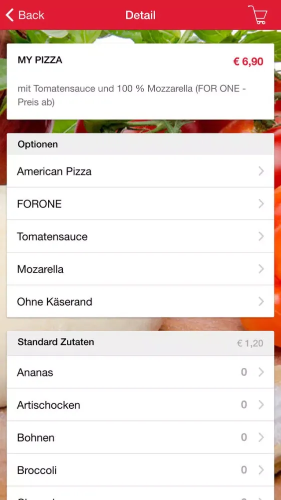 Capturas de tela do Pizza Mann Austria