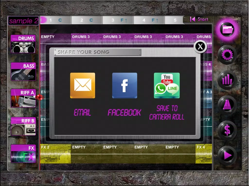 Zrzuty ekranu Music Machine Studio iPad 