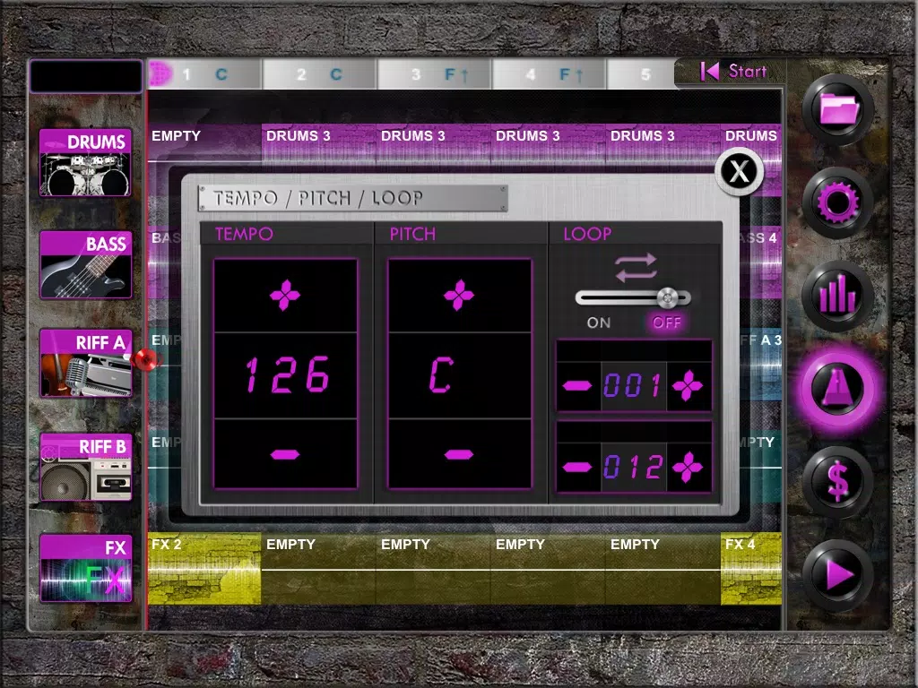 Zrzuty ekranu Music Machine Studio iPad 