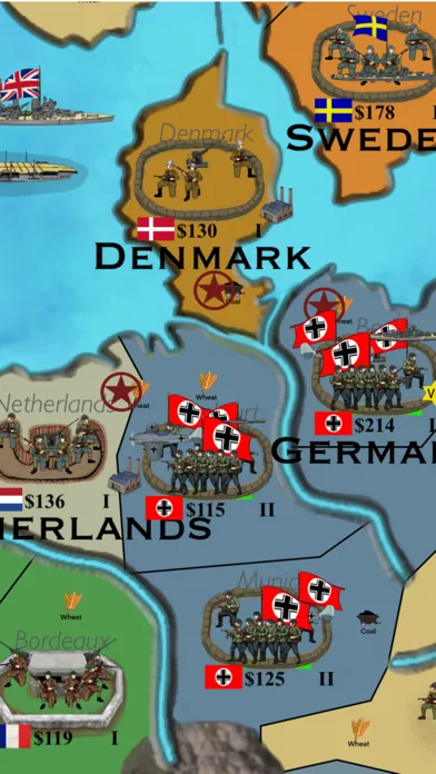 WW2 Countries At War 스크린샷