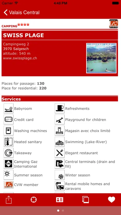 Campings Valais-Wallis Screenshots