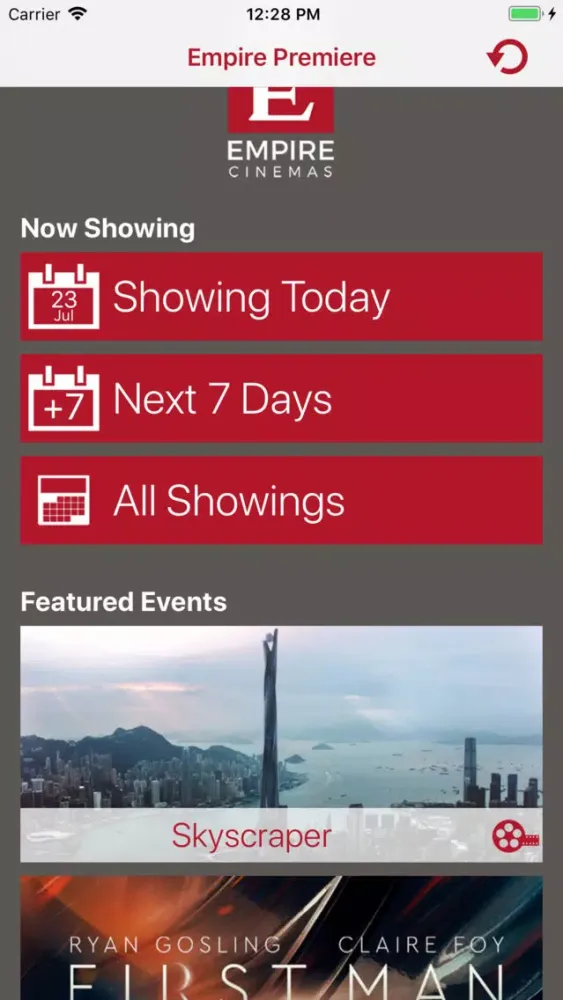 Tangkapan layar Empire Cinemas Lebanon