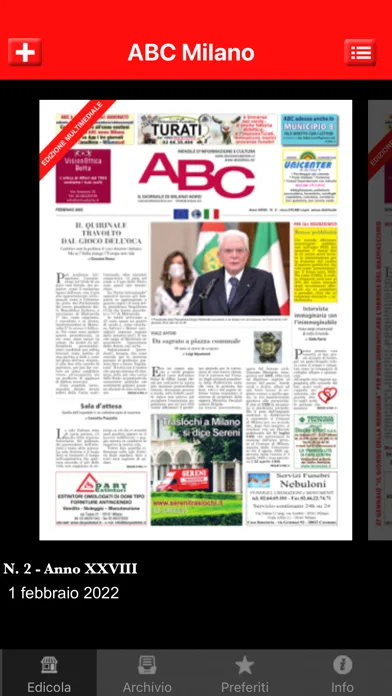 Captures d'écran de ABC news Milano