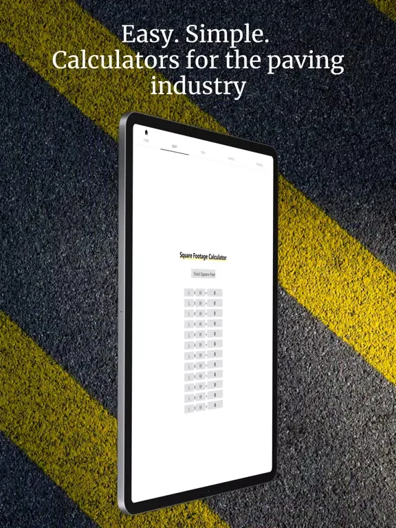 صور Paving Calculator iPad 