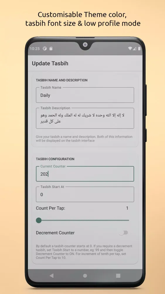 Tap Tasbih Pro Screenshots