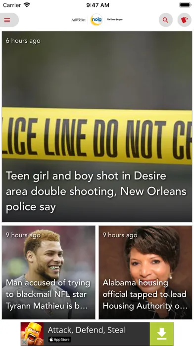 NOLA.com স্ক্রিনশট
