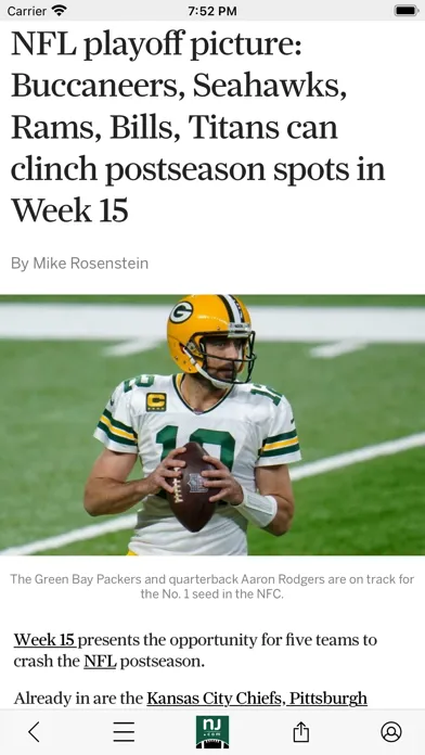 Tangkapan skrin NJ.com: New York Jets News