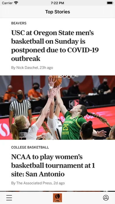 Tangkapan layar Beavers Basketball News
