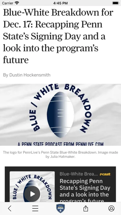 Penn State Football News Ekran Görüntüleri