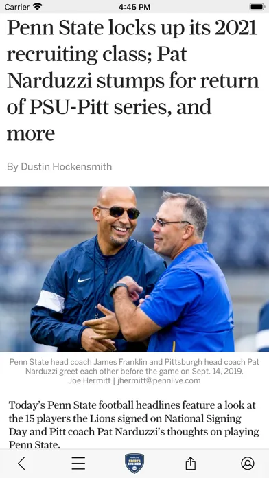 Penn State Football News Ekran Görüntüleri