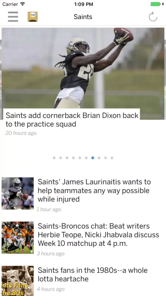 NOLA.com: Saints News Screenshots