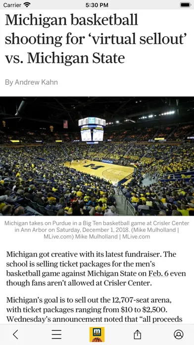 Wolverines Basketball News स्क्रीनशॉट