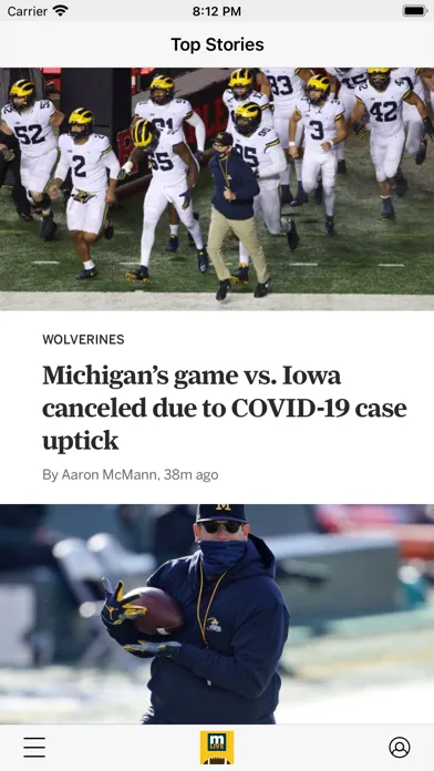Ảnh chụp màn hình của Wolverines Football News