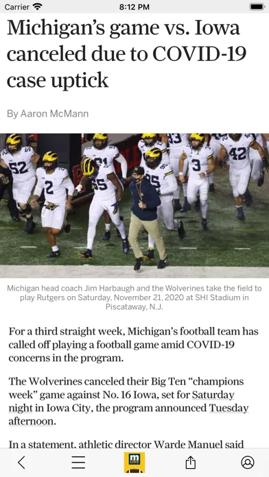 Ảnh chụp màn hình của Wolverines Football News