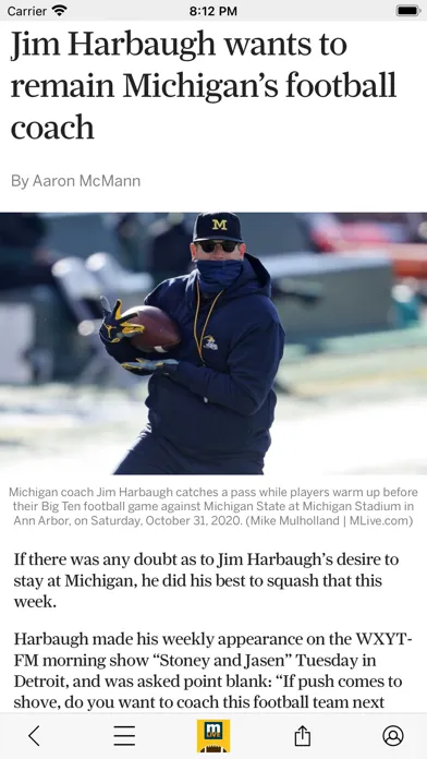 Ảnh chụp màn hình của Wolverines Football News