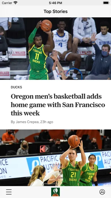 Ducks Basketball News স্ক্রিনশট