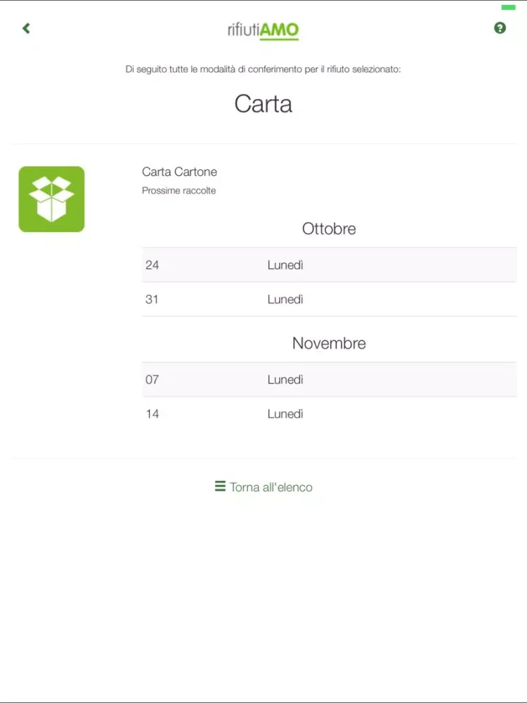 rifiutiAMO iPad 應用截圖