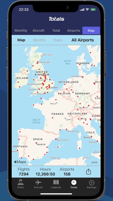 Swift Pilot Logbook Screenshots