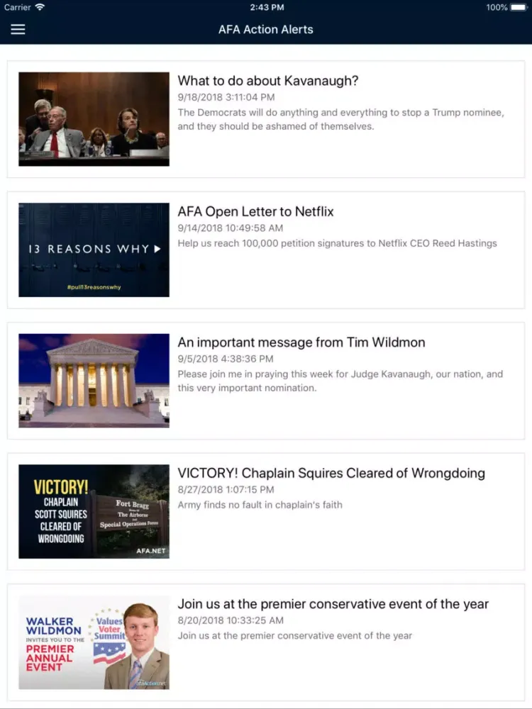 تصاویر Action Alerts iPad 