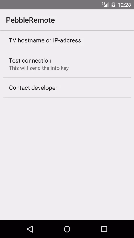 Tangkapan skrin Pebble remote for Samsung TV