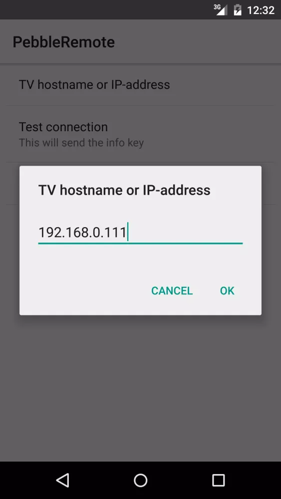 Tangkapan skrin Pebble remote for Samsung TV