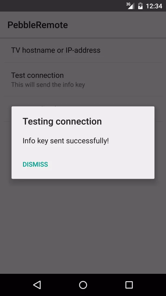 Tangkapan skrin Pebble remote for Samsung TV