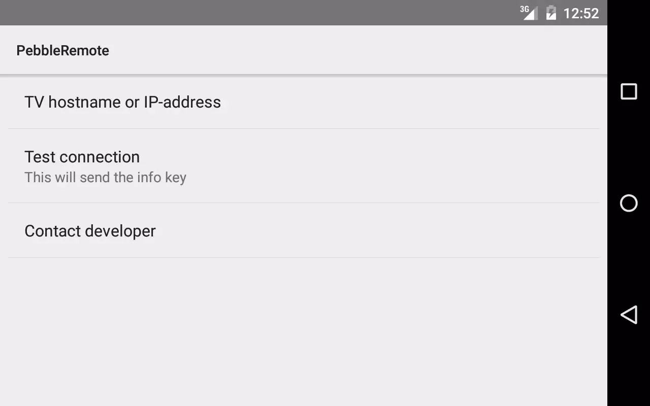 Tangkapan skrin Pebble remote for Samsung TV