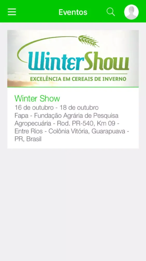 Eventos FAPA 스크린샷