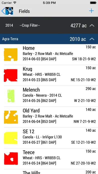 Trimble Ag Mobile Screenshots