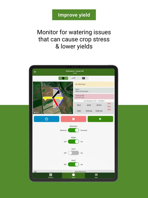 Zrzuty ekranu AgSense iPad 