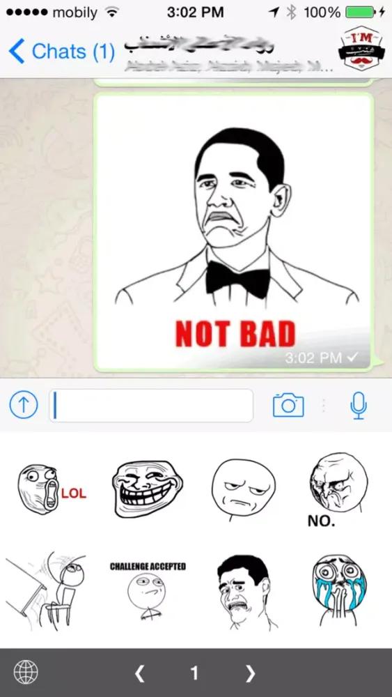 Capturas de tela do Meme Keyboard.