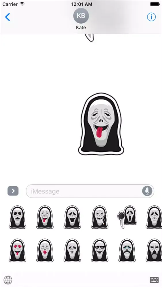 Capturas de pantalla de ScaryMoji Emojis