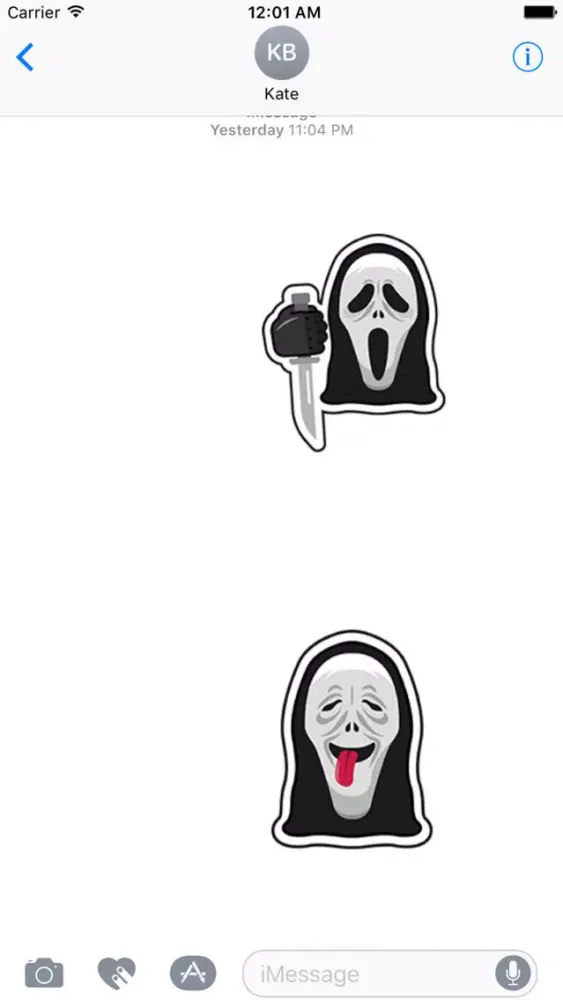 Capturas de pantalla de ScaryMoji Emojis