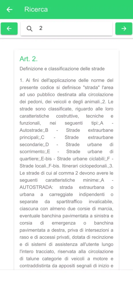 Captures d'écran de Codice della Strada