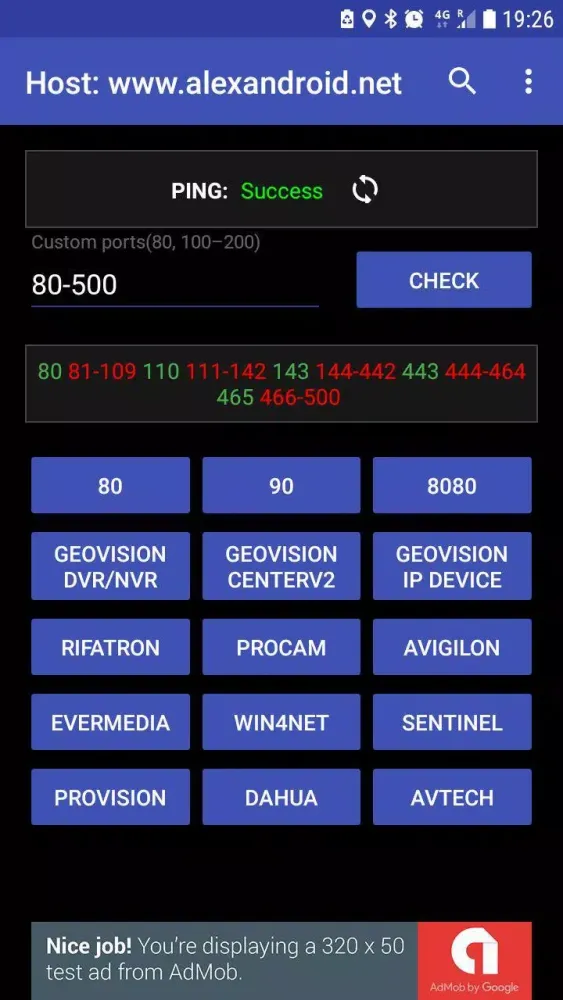 Screenshot di CCTV Port Scanner