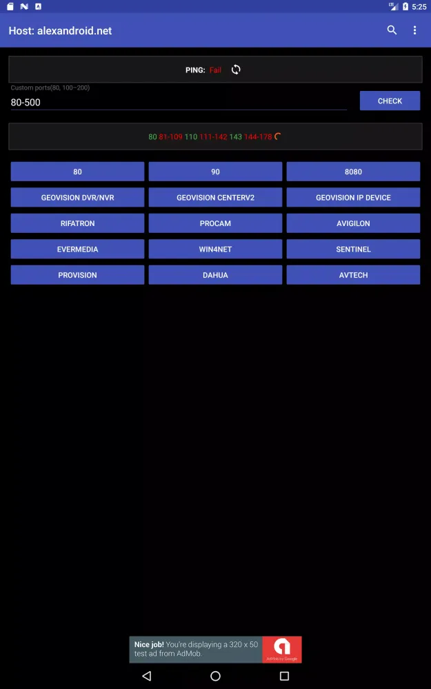Screenshot di CCTV Port Scanner